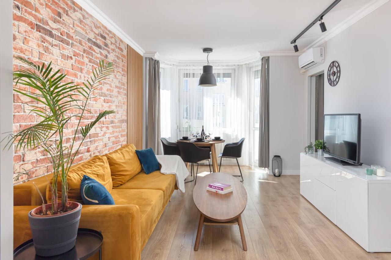 Stylowy Apartament Z Pieknym Widokiem Na Miasto Warsaw Luaran gambar