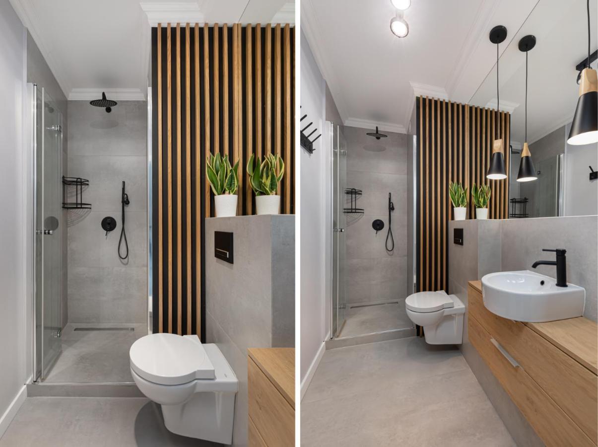 Stylowy Apartament Z Pieknym Widokiem Na Miasto Warsaw Luaran gambar